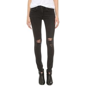 Rag & Bone Grey Skinny Ripped Jeans (Size 28)